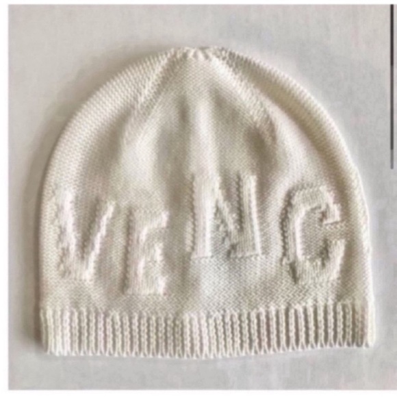 Givenchy Accessories - Givenchy Ivory White Knit Beanie Hat